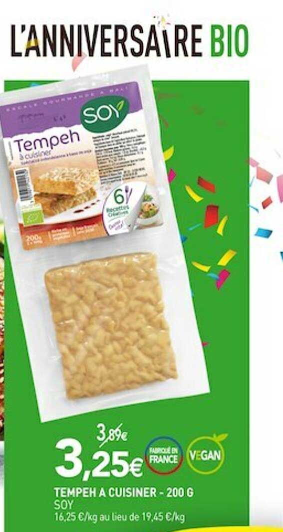 tempeh à cuisiner soy