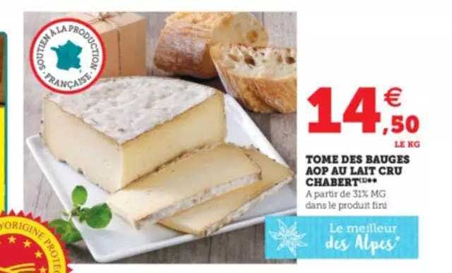 tome de bauges aop au lait cruu chabert