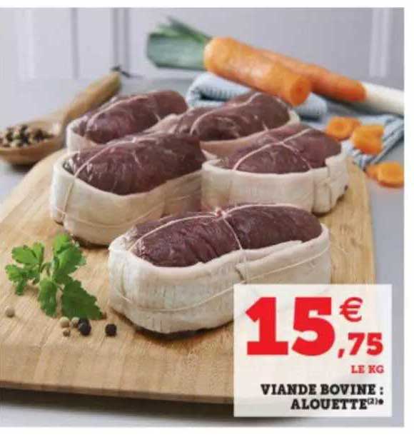 viande bovine : alouette