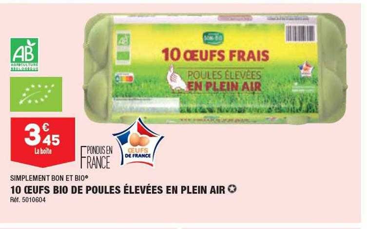 10 Oeufs Bio De Poules élevées En Plein Air Simplement Bon Et Bio
