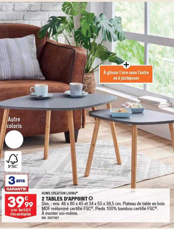 2 Tables D'appoint Home Creation Living