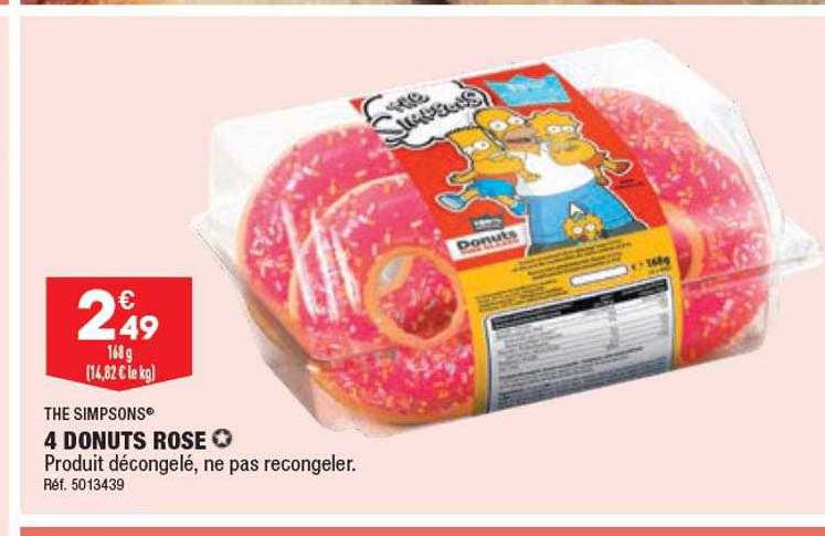 4 donuts rose the simpsons