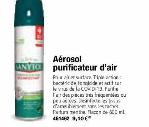 aérosol purificateur d'air