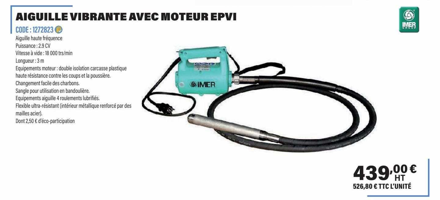 aiguille vibrante avec moteur epvi