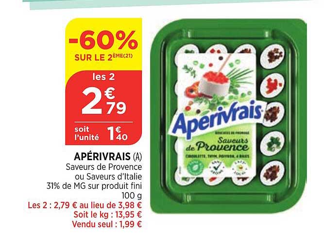 apérivrais saveur de provence ou saveurs d'italie