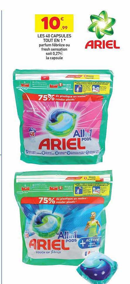 Ariel Es 40 Capsules Tout En 1