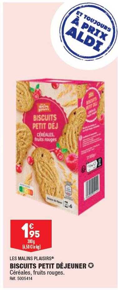 Biscuits Petit Déjeuner Les Malins Plaisirs