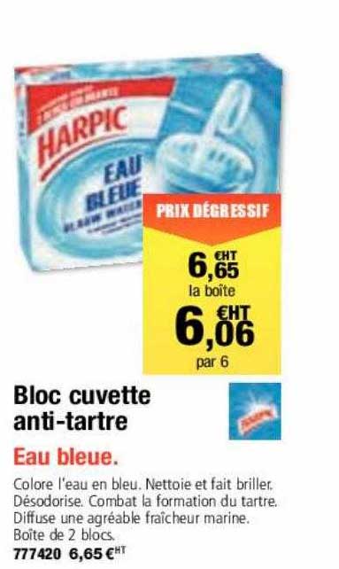 bloc cuvette anti-tartre harpic