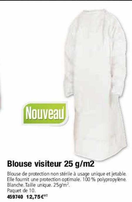 blouse visiteur 25 g-m²