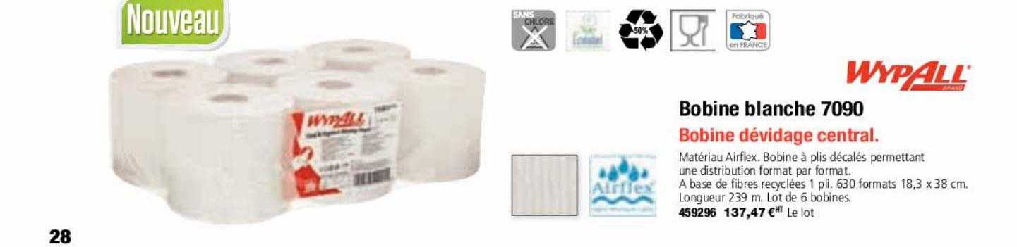 bobine blanche 7090 wypAll