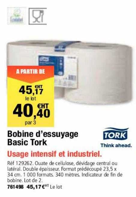 bobine d'essuyage basic tork