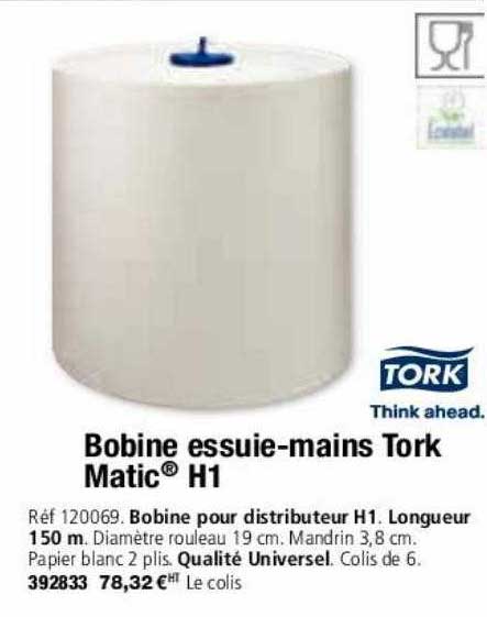 bobine essuie-mains tork matic h1