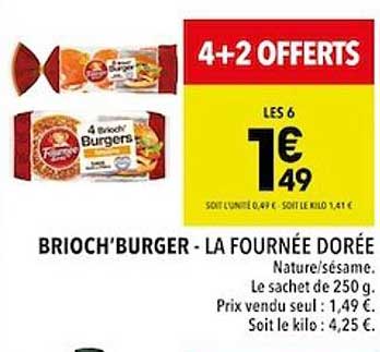 brioch'burger - la fournée dorée
