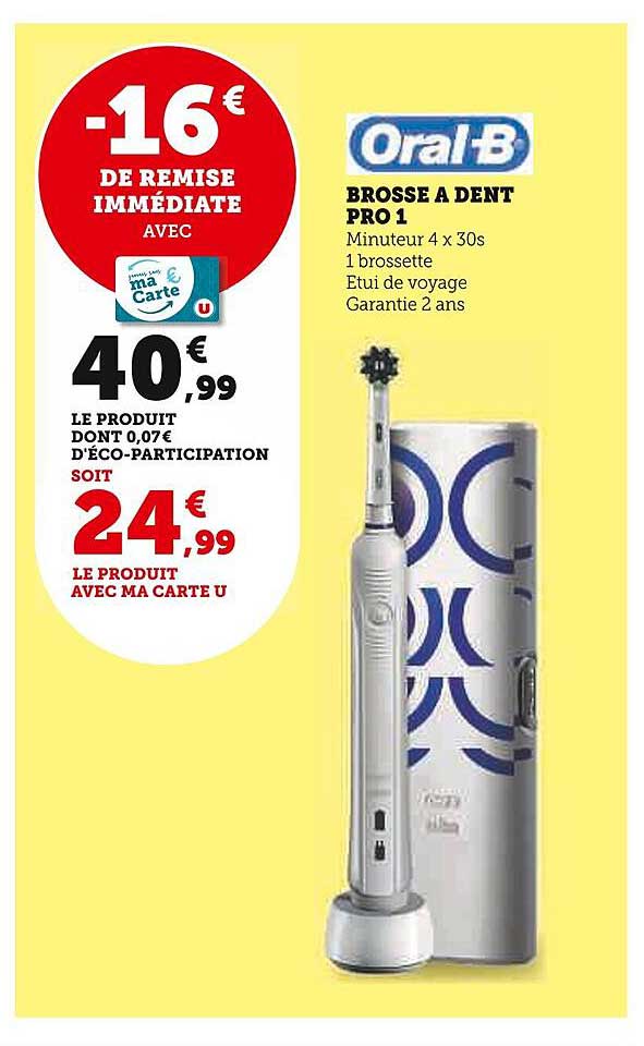 brosse à dent pro 1 oral-b