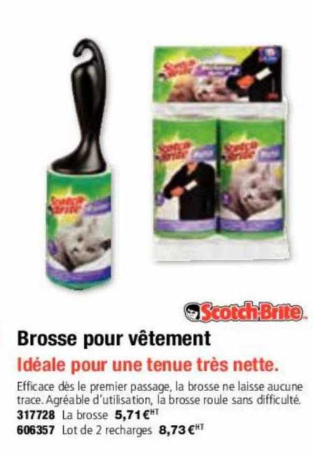 Brosse Pour Vêtement Scotch Brite