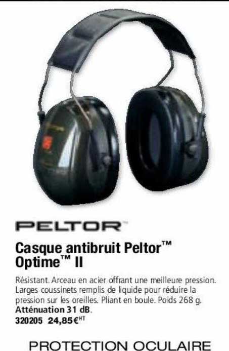 casque antibruit peltor optime II