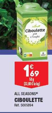 ciboulette all seasons