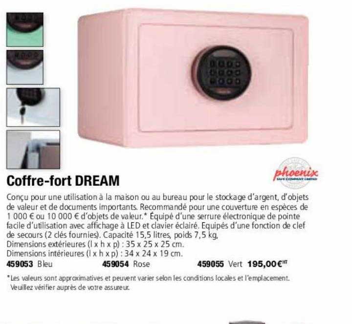 coffre-fort dream phoenix