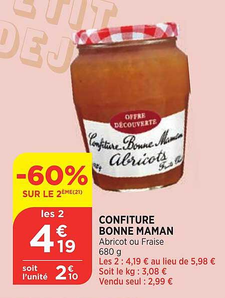 confiture bonne maman