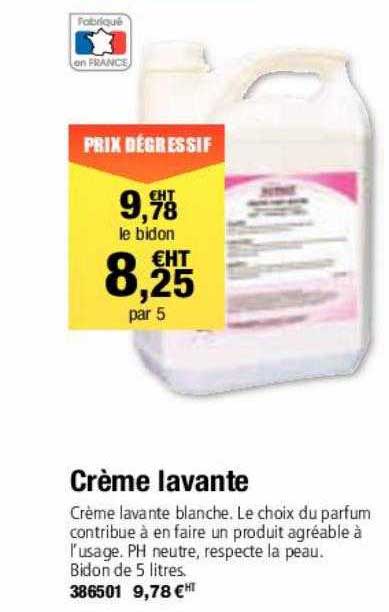 crème lavante