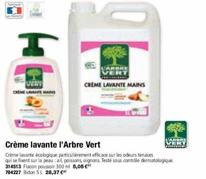 crème lavante l'arbre vert