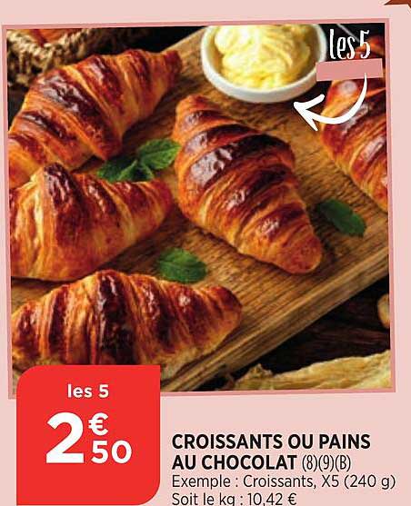 Croissants Ou Pains Au Chocolat