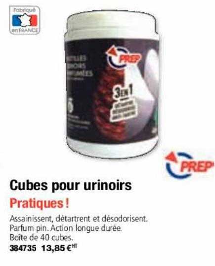cubes pour urinoirs