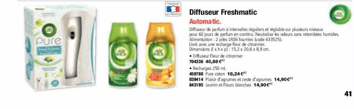 diffuseur freshmatic air wick