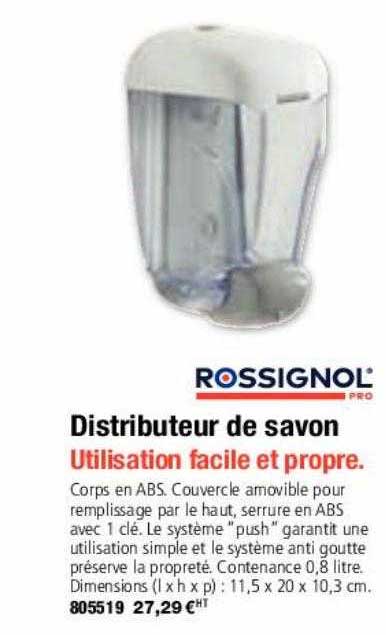 Distributeur De Savon Rossignol