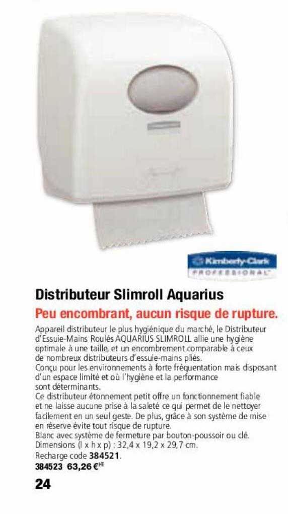 distributeur slimroll aquarius
