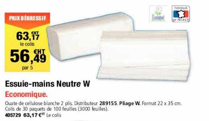 Essuie-mains Neutre W