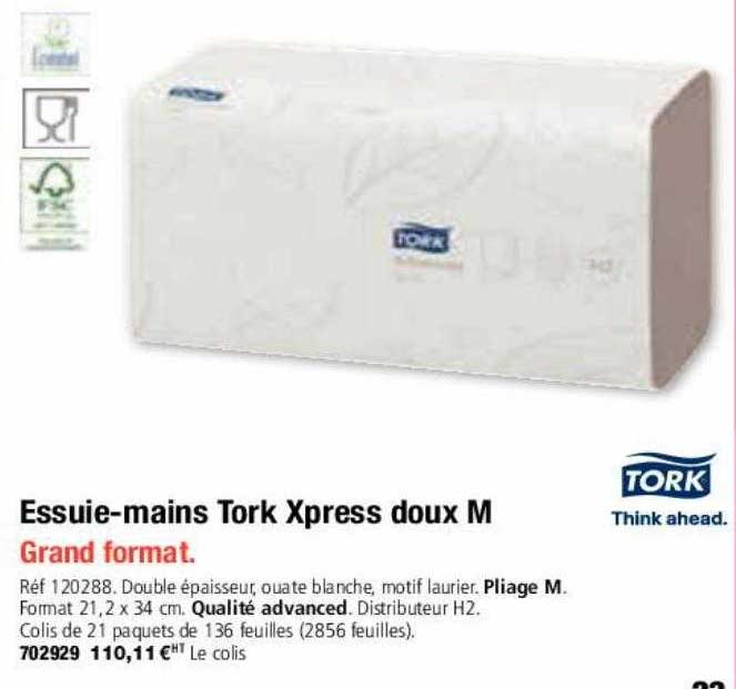essuie-mains tork xpress doux m