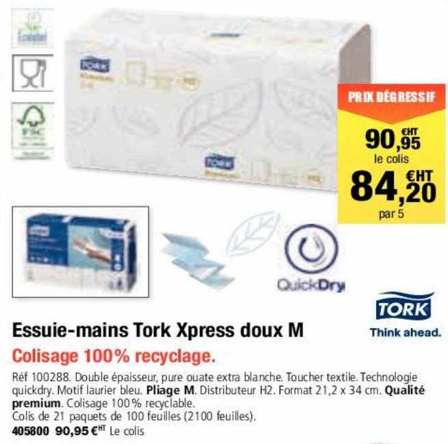 Essuie-mains Tork Xpress Doux M