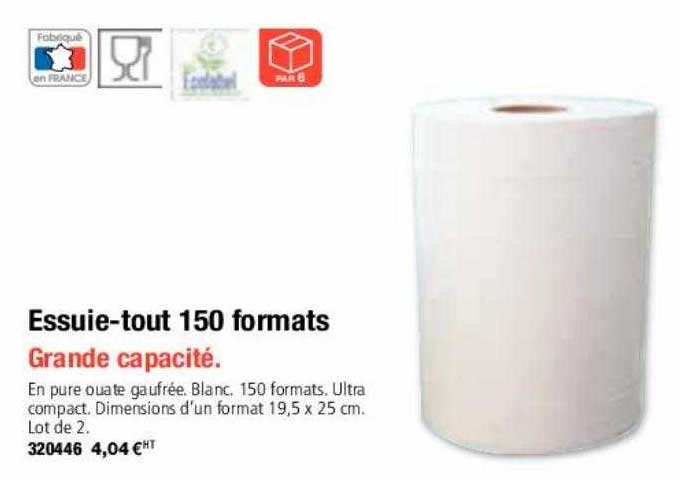 Essuie-tout 150 Formats