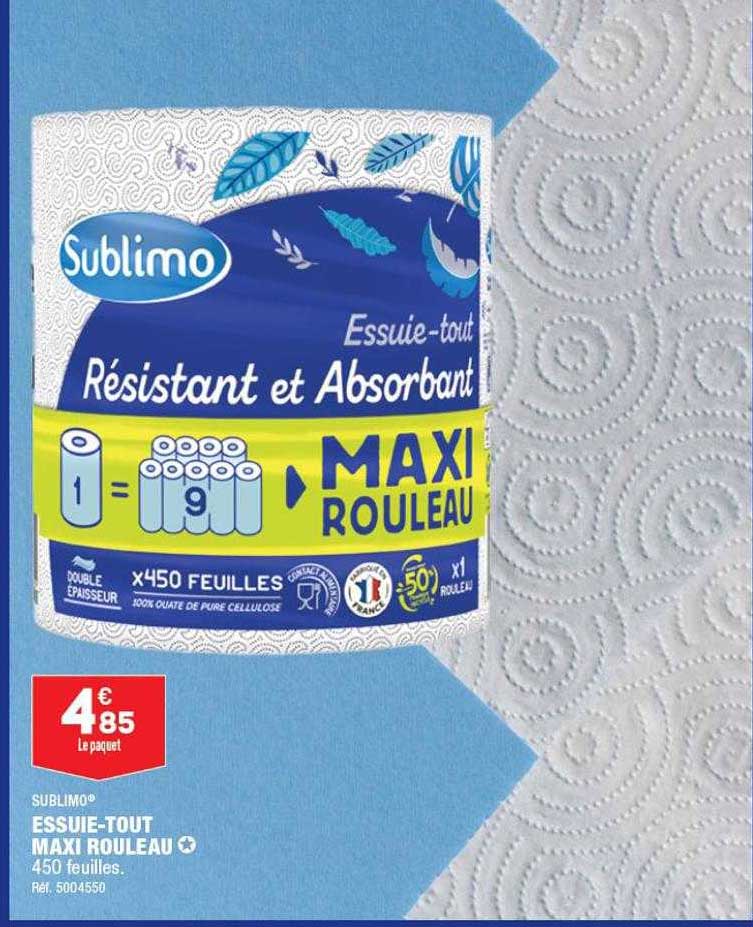 essuie-tout maxi rouleau sublimo