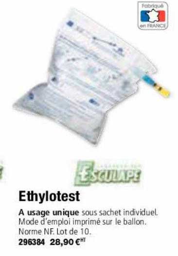 ethylotest esculape
