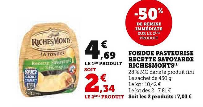fondue pasteurisé recette savoyarde richesMonts