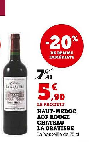 haut-médoc aop rouge château la gravière