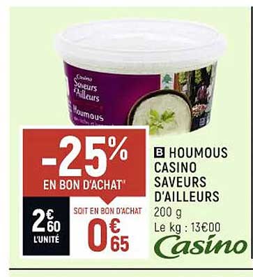 houmous casino saveurs d'ailleurs