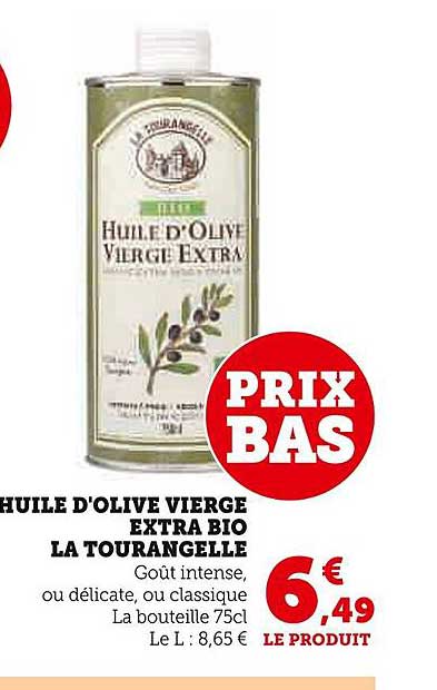 huile d'olive vierge extra bio la tourangelle
