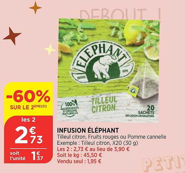 Infusion éléphant