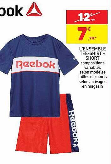 l'ensemble tee-shirt + short