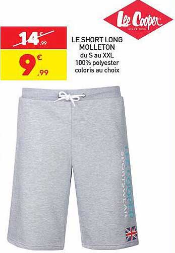 le short long molleton lee cooper