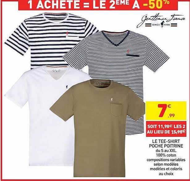 le tee-shirt poche poitrine gentleman farmer
