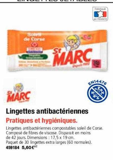 lingettes antibactériennes st marc