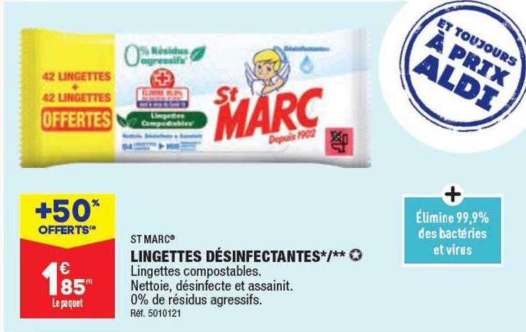 lingettes désinfectantes st marc