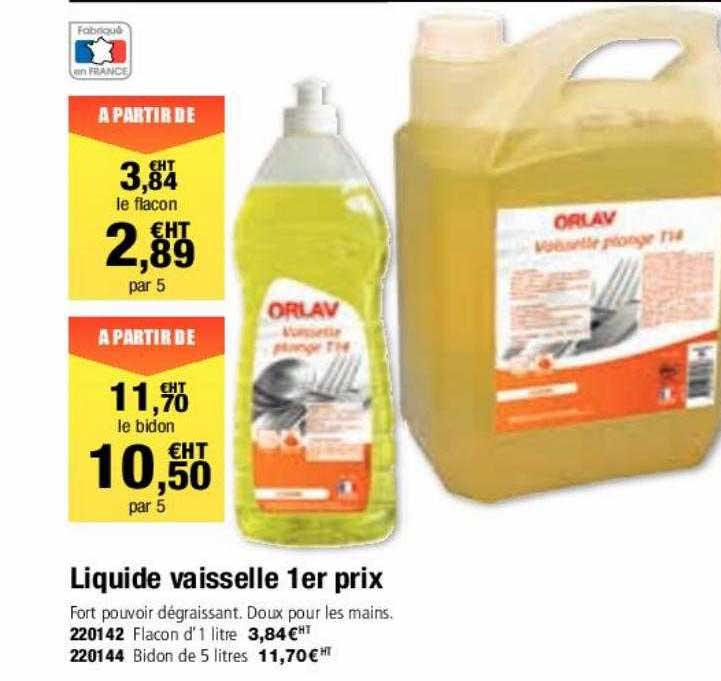 liquide vaisselle 1er prix