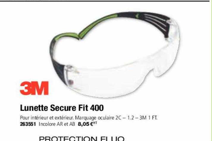 lunette secure fit 400 3m