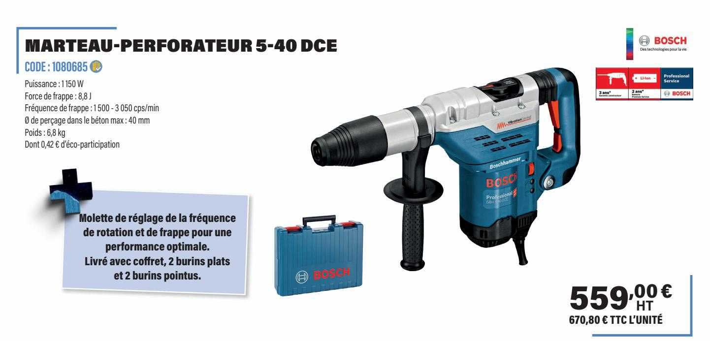 marteau-perforateur 5-40 dce bosch