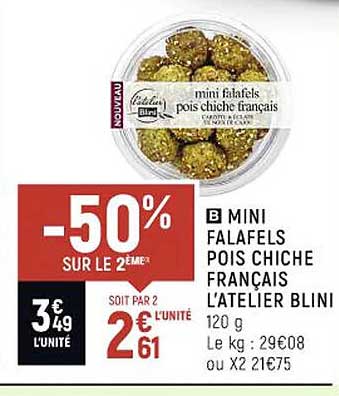 mini falafels pois chiche français l'atelier blini